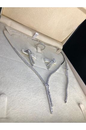 ست نقره سفید زنانه زیرکن vogutima jewelery&silver by timuçin mavili - کد 466138827