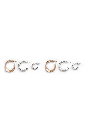 گوشواره جواهر طوسی Twist - کد 899622593