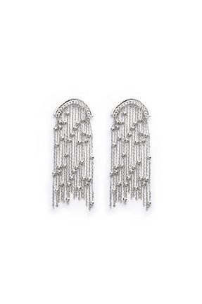 گوشواره جواهر طوسی Twist - کد 899622699