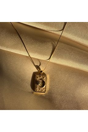 گردنبند استیل ( فولاد ) طلائی زنانه استیل (فولاد) moreist - کد 899621298