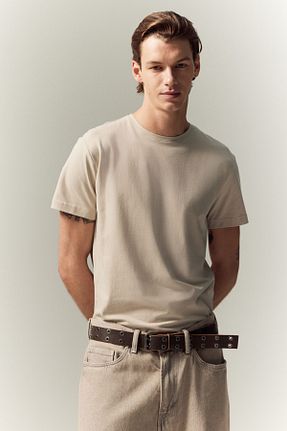 تیشرت رنگی مردانه یقه هفت H&M - کد 898093422