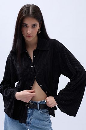 پیراهن مشکی زنانه اورسایز Black Fashion - کد 814359782