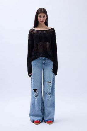 بلوز مشکی زنانه ساده Black Fashion - کد 812619859