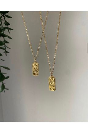 گردنبند استیل ( فولاد ) طلائی زنانه استیل (فولاد) Claritas Takı - کد 899654234