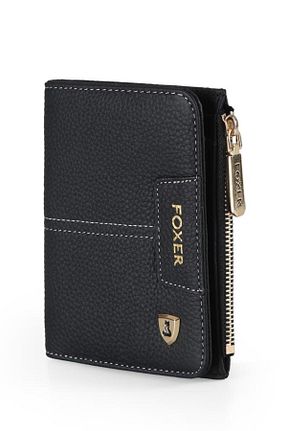 کیف پول مشکی زنانه سایز متوسط Foxer - کد 899676344