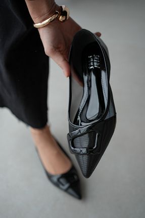 بابت مشکی زنانه چرم مصنوعی selinshoes - کد 899683705