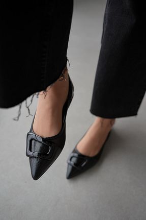 بابت مشکی زنانه چرم مصنوعی selinshoes - کد 899683705