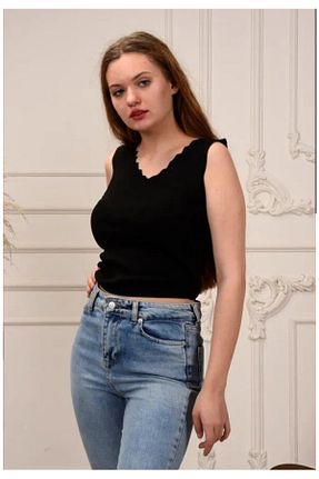 بلوز مشکی زنانه ساده Athleon - کد 899698155