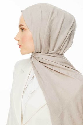شال بژ زنانه پنبه ای VALORSCARF - کد 899703734