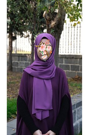روسری صورتی پلی استر Hamim - کد 899692282