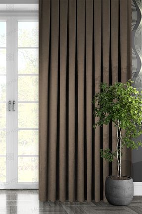 پرده زمینه سرمه ای پلی استر MARİTSA - کد 209827483