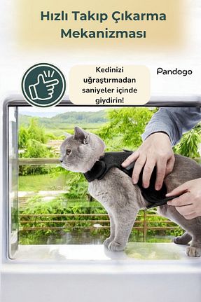 قلاده گربه مشکی Pandogo - کد 346907655
