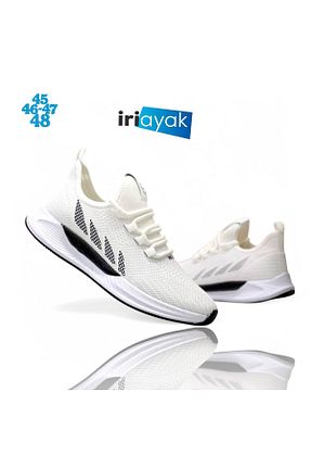 کفش اسنیکر سفید مردانه بدون بند İriayak - کد 899697347