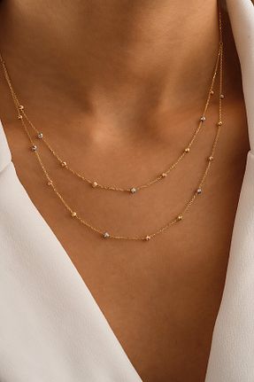 گردنبند طلا زرد زنانه 14 عیار Sefa Gold - کد 900566798