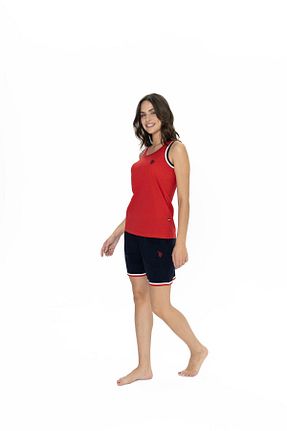 ست لباس راحتی قرمز زنانه ساده U.S. Polo Assn. - کد 899707885
