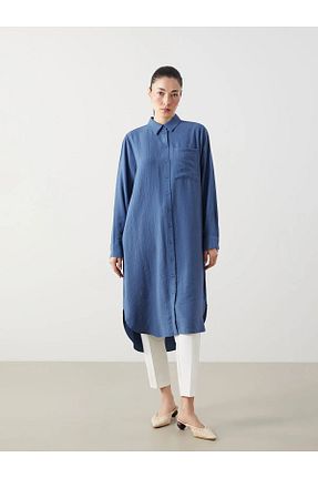 تونیک سرمه ای زنانه جین LC Waikiki - کد 899708936