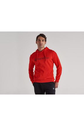 سوئیشرت قرمز مردانه لیسانس دار	 United Colors of Benetton - کد 456482649