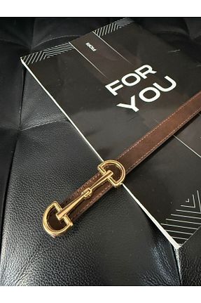 کمربند قهوه ای زنانه چرم مصنوعی Fiori - کد 898104621