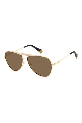 عینک آفتابی متالیک زنانه 56 Polaroid - کد 899725428