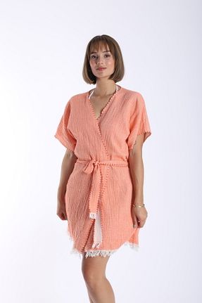 لباس ساحلی نارنجی زنانه پنبه ای My-o - کد 899721648