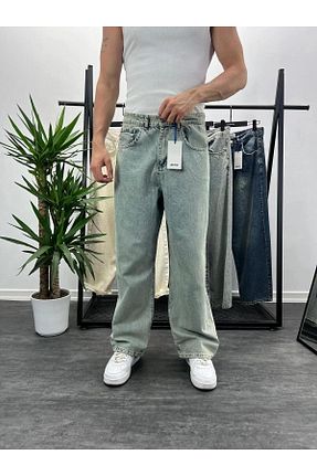 شلوار جین آبی مردانه پاچه لوله تفنگی MENOFOURSWEAR - کد 902778455