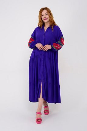 لباس بنفش زنانه بافتنی Park Moda - کد 899732931