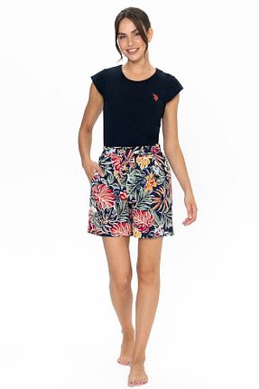 ست لباس راحتی سرمه ای زنانه گلدار U.S. Polo Assn. - کد 899757811