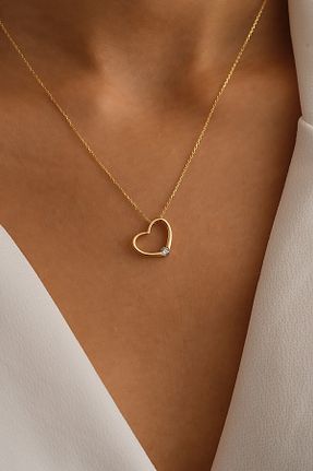 گردنبند طلا زرد زنانه 14 عیار Sefa Gold - کد 900994311