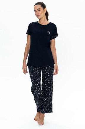 ست لباس راحتی سرمه ای زنانه چاپی U.S. Polo Assn. - کد 899759948