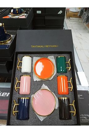 فنجان قهوه رنگی 6 نفره MOTAFAEL - کد 899762098