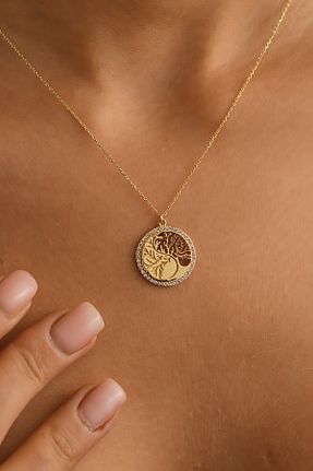 گردنبند طلا زرد زنانه 14 عیار Sefa Gold - کد 900613904