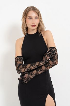 دستکش مشکی زنانه لیکرا Kikiriki - کد 899763611
