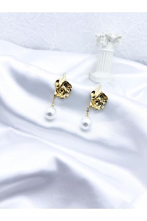 گوشواره استیل (فولاد) زرد زنانه استیل (فولاد) Sii Te Stesso - کد 899768470