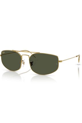عینک آفتابی طلائی زنانه 60 Ray-Ban - کد 875157161