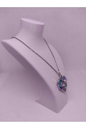 گردنبند استیل ( فولاد ) طوسی زنانه استیل (فولاد) LuxeGem - کد 899776243