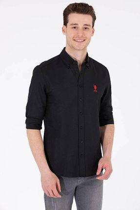 پیراهن مشکی مردانه اسلیم فیت U.S. Polo Assn. - کد 655244473