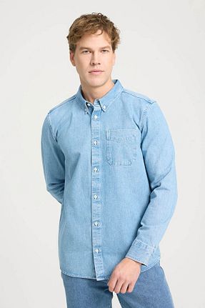 پیراهن آبی مردانه رگولار Wrangler - کد 829866823