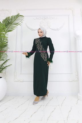 لباس حجاب سبز زنانه Kalem marwella - کد 899252547