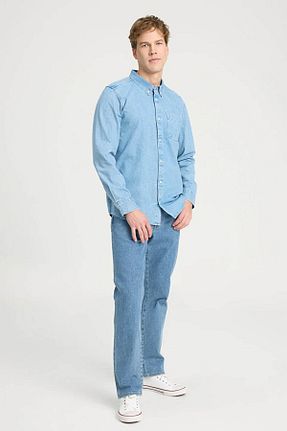 پیراهن آبی مردانه رگولار Wrangler - کد 829866823