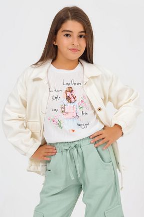 ست بالاتنه و پائین تنه سبز بچه گانه بافتنی Miss Lore - کد 900642383