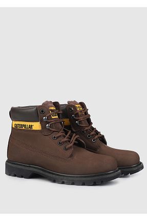 بوت / نیم بوت قهوه ای زنانه چرم خالص Caterpillar - کد 1263554