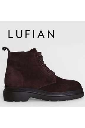 بوت / نیم بوت قهوه ای مردانه چرم خالص Lufian - کد 867557403
