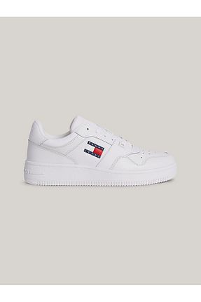 کفش اسنیکر طلائی مردانه چرم اصل Tommy Hilfiger - کد 784761396