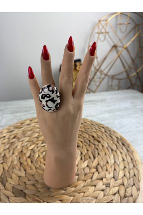 انگشتر جواهر قهوه ای زنانه رودیوم SEDEF TAKI - کد 899792526