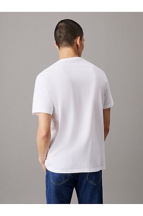 تیشرت سفید مردانه رگولار Calvin Klein - کد 856341427