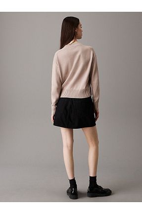 پلیور خاکی زنانه ساده Calvin Klein - کد 853724417
