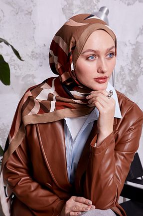 شال قهوه ای زنانه ویسکون Levidor - کد 899810169