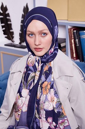 شال سرمه ای زنانه ویسکون Levidor - کد 899810207