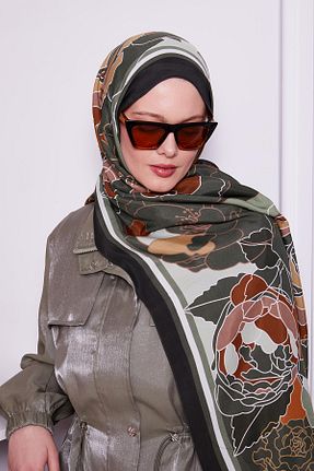 شال خاکی زنانه ویسکون Levidor - کد 899810167