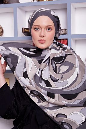 شال طوسی زنانه ویسکون Levidor - کد 899810171